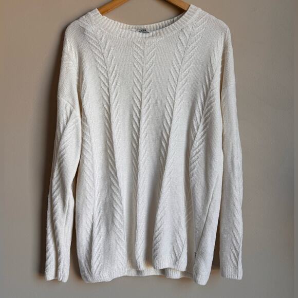 ORVIS chunky cable knit soft cozy sweater cream
Color size large chenille feel‎ - Picture 1 of 10